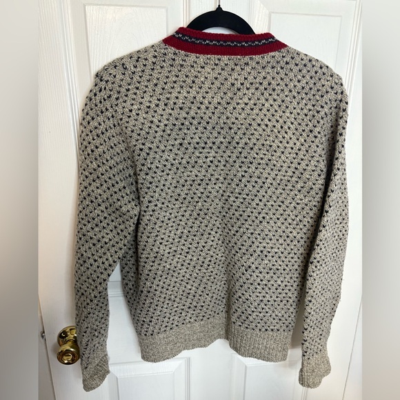 Vintage L.L.Bean Birdseye Fisherman Cardigan – Wool Blend Made in USA Women’s M - Picture 7 of 10